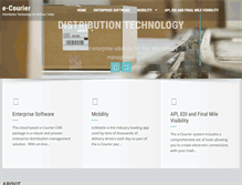 Tablet Screenshot of ecouriersoftware.com